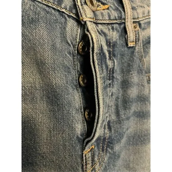 Lucky Brand Boulder Opal Vintage‎ Button Fly Straight Leg Jeans Size 27 - Picture 3 of 5